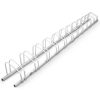 Depozit de bicicleta pentru 12 bicicleta, metal solid, montat pe perete sau pe podea, 362 x 33 x 28 cm