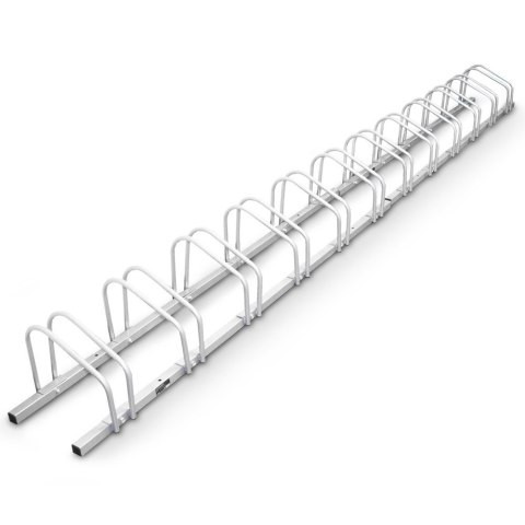 Depozit de bicicleta pentru 12 bicicleta, metal solid, montat pe perete sau pe podea, 362 x 33 x 28 cm
