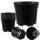 Ghiveci pentru flori, plastic, set de 10
