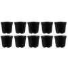 Ghiveci pentru flori, plastic, set de 10