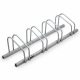 Depozit de bicicleta pentru 4 bicicleta, metal solid, montat pe perete sau pe podea, 121 x 33 x 28 cm