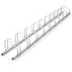 Depozit de bicicleta pentru 10 bicicleta, metal solid, montat pe perete sau pe podea, 302 x 33 x 28 cm