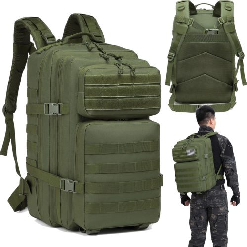 Taktický vojenský, taktický batoh, zelený, 45 l