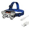 Vízálló LED fejlámpa  4 féle világítási móddal, USB töltéssel