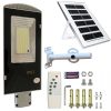 Solárne bezdrôtové vonkajšie led svietidlo 100W 129 LED, 4 Ah batéria