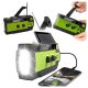 Multifunkčné solárne rádio, 4000mAh, LED baterka