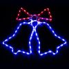 LED vianočný zvonček XXL 60x48 cm, 72 LED, vonkajší