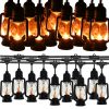 Ozdobný záhradný svetelný reťazec s 10 RGB LED lampášmi