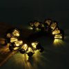 Ozdobný záhradný svetelný reťazec s 10 RGB LED lampášmi