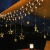Ozdobný záhradný svetelný reťazec s 10 RGB LED lampášmi