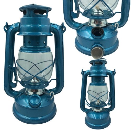 Modrá olejová lampa 24,5 cm, objem 100 ml