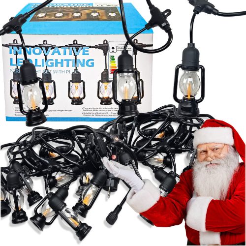 Vodotesné RGB LED záhradné svietidlá, 10m