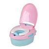 Prenosné WC sedadlo, fialové 3v1