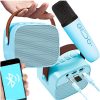 Vezeték nélküli karaoke szett, bluetooth 5.0, kék