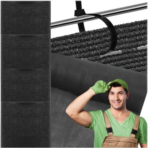 Tieniaca sieť, čierna, 95% 180g/m2 1,5x25 m s UV filtrom
