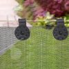 50db Rögzítő klipsz szőtt árnyékoló belátásgátló hálóhoz , 50 db/csomag, fekete