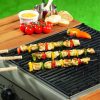 Grilovacie a BBQ špízy 10 ks/sada, 30 cm dlhé nerezové