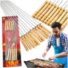 Grilovacie a BBQ špízy 10 ks/sada, 30 cm dlhé nerezové