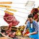 Set de gratar Cleste, frigarui si spatula