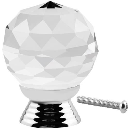 Buton de mobilier din cristal
