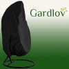 Husa mobile de gradina rotunda, neagra
