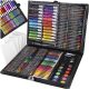 Set de bainta din piele neagra, 168 pcs