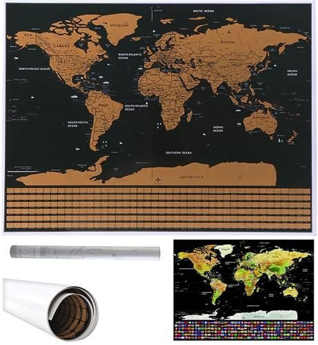 Mapa sveta - stierací žreb s vlajkami