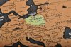 Mapa sveta - stierací žreb s vlajkami
