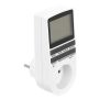 LCD digitálny časový spínač, 230V, biely