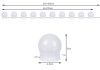 LED do zrkadla / toaelneho stolíka - 10 ks.