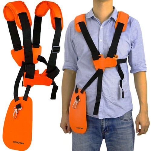 Hám/hordozó heveder fűkaszához, 50-85 cm, fekete-narancs