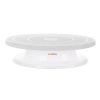 Farfurie rotativa, 3 spatula pentru decor tort, alb