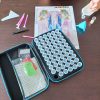 Kit pictura cu diamante, broderie cu diamante, intr-o carcasa practica