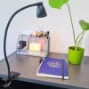 Stolná lampa s USB konektorom, 5W, čierna