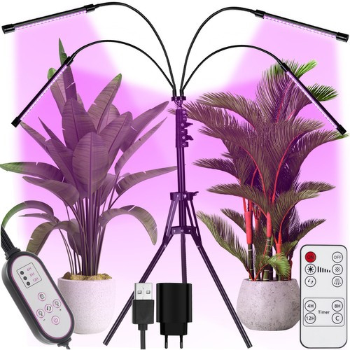 LED lampa na pestovanie rastlín 20 LED, 4 lampy