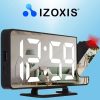 Izoxis digitálny LED budík, nabitý cez USB