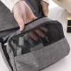 Geantă de toaletă pentru mens, impermeabilă, gri