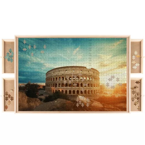 Table de puzzle mare durabilă - perfect organizată, pentru chiar la 1500 de piese de puzzle