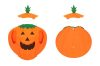 Costum de dovleac de Halloween
