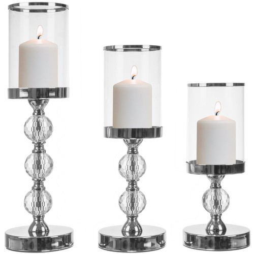 Elegantná ná sada 3 svietnikov lampy