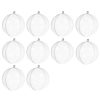 Transparent baubles 12cm set of 10 Ruhhy 22279