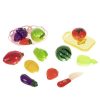 Set de fructe si legume pentru copii intr-un cos