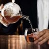 Pohár whisky v tvare gule s 2 poháre chladiacim kokkami