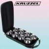 Petanque 8 db-os golyó készlet, cipzáros táskában