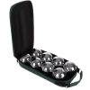 Petanque 8 db-os golyó készlet, cipzáros táskában