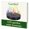LED solárna záhradná fontána