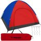 Cort de camping 4 persoane, impermeabil, spatios, cu plasa de tantari