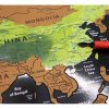 Harta lumii de răzuit, cadou excelent