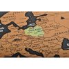 Harta lumii de răzuit, cadou excelent