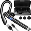 Bezdrôtový bluetooth headset, čierny